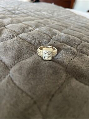 Brighton Sterling Silver Cubic Zirconia Square Ring - Silver